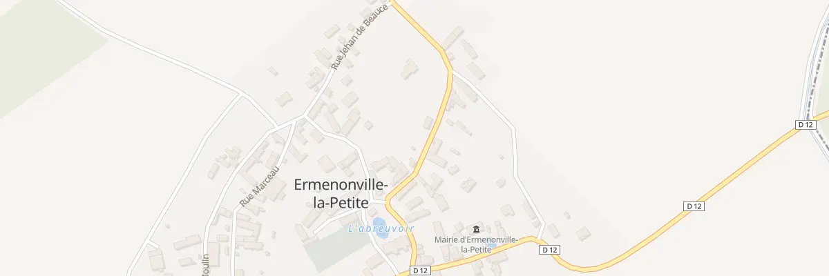 Plan du 3 Rue du Chateau d’Eau à Ermenonville-la-Petite