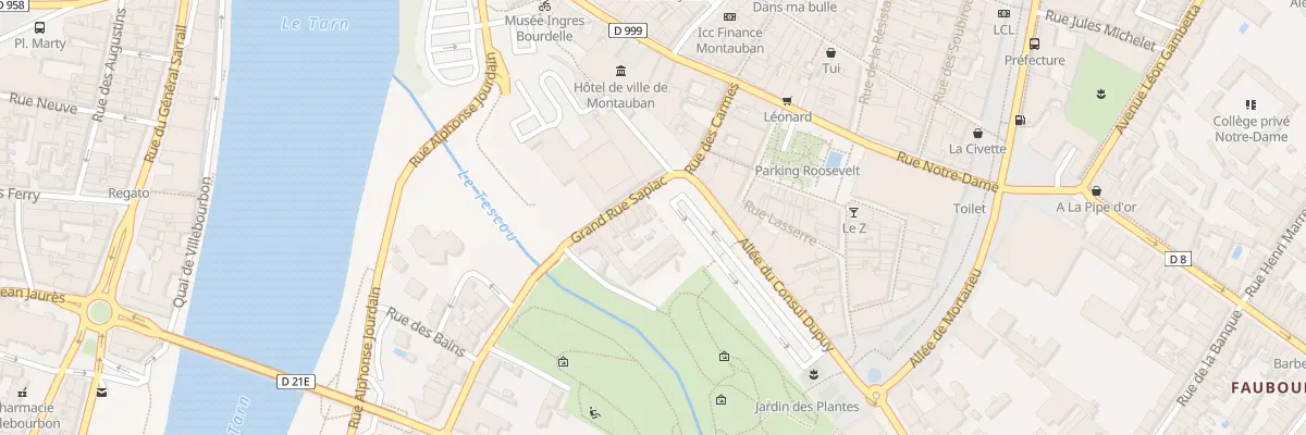 Plan du 1 Grand Rue Sapiac à Montauban