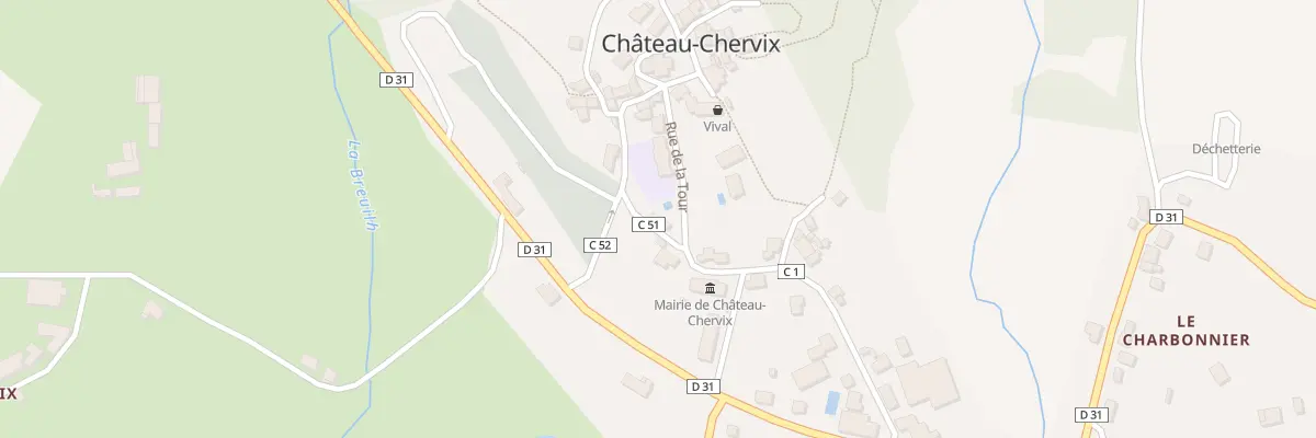 Plan du 19 Rue de la Tour à Château-Chervix