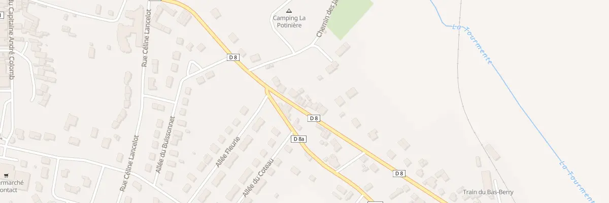 Plan du 72 Av de la Gare à Écueillé