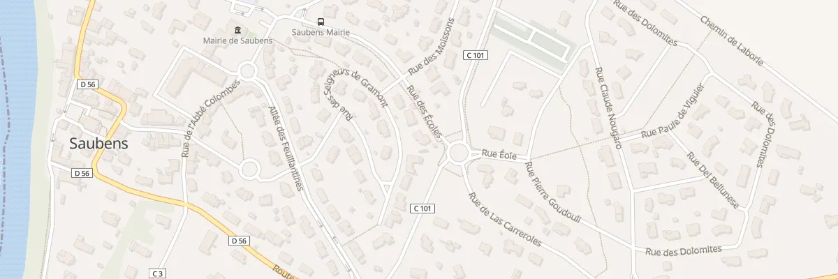 Plan du 36 Rue des Ecoles à Saubens