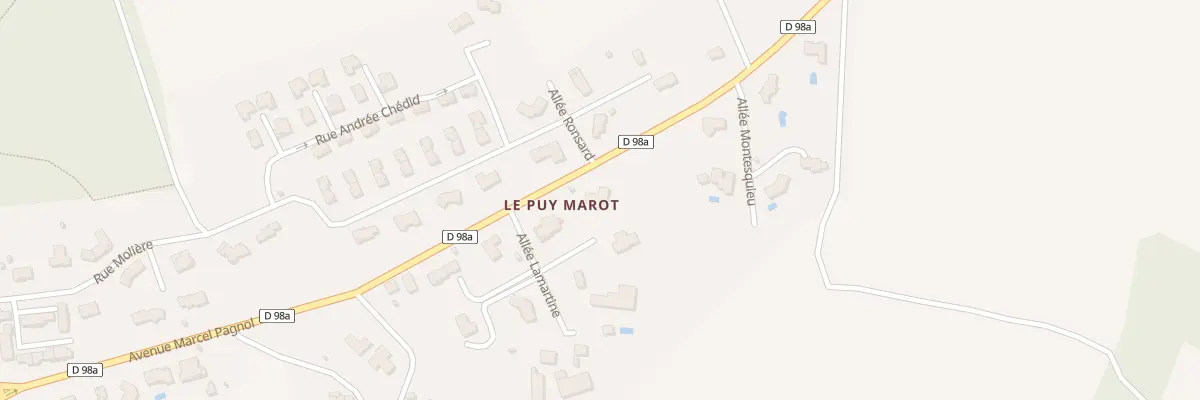 Plan du 3 All Lamartine à Feytiat