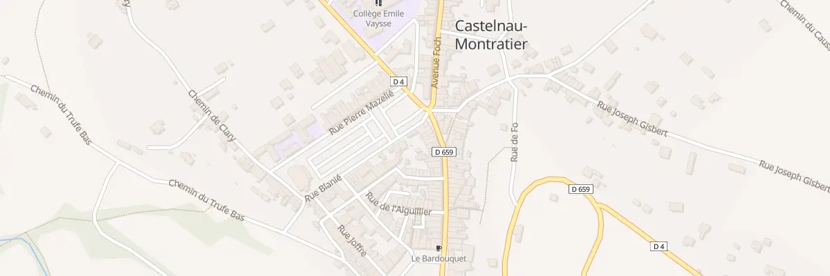 Plan du 7 Rue Blanié à Castelnau-Montratier