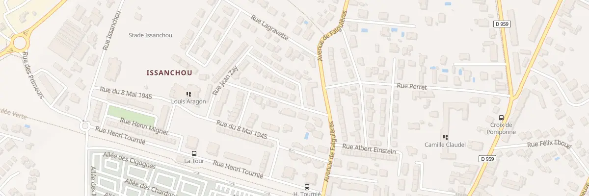 Plan du 2 Rue Lt Colonel Fabien à Montauban