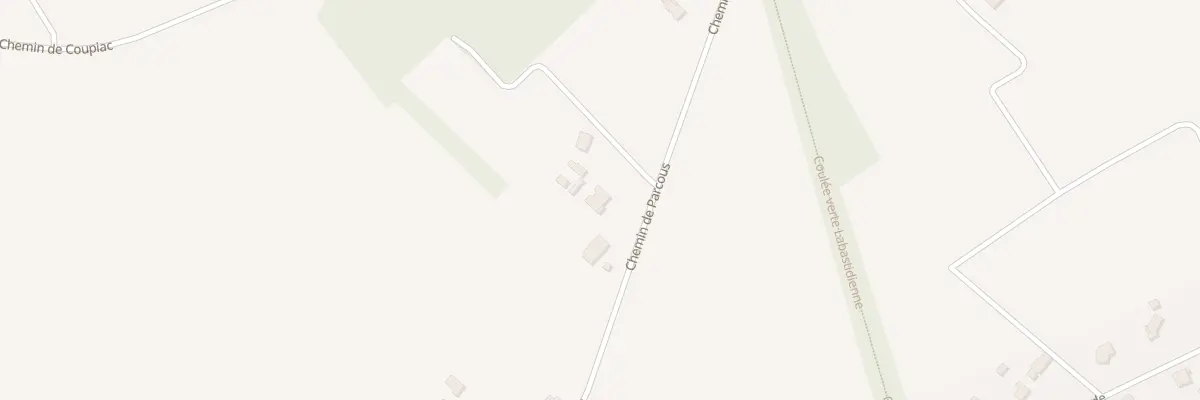 Plan du 595 Che de Parcous à Labastide-Saint-Pierre