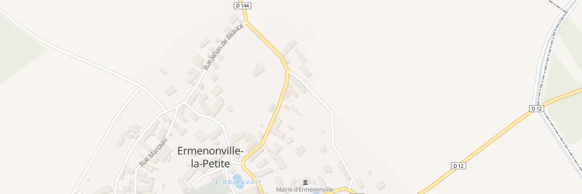 Plan du 12 Rue du Chateau d’Eau à Ermenonville-la-Petite