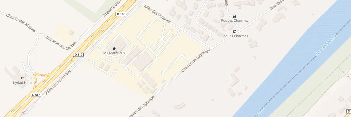 Plan du 2 Che de Lagrange à Roques