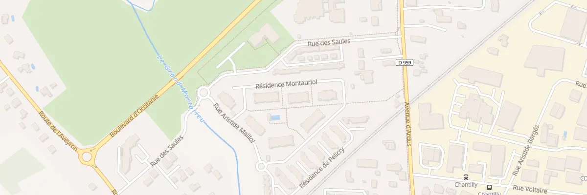 Plan du 300 Rte de l’Aveyron à Montauban