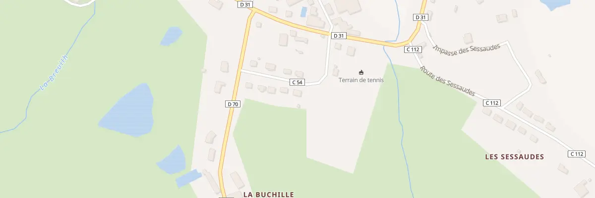 Plan du 1 Rue du Stade à Château-Chervix