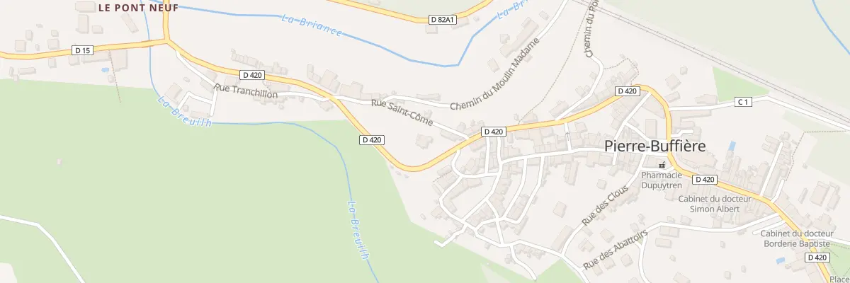 Plan du 5036 La Ville à Pierre-Buffière