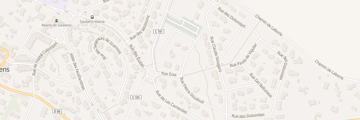 Plan du 22 Rue Pierre Goudouli à Saubens