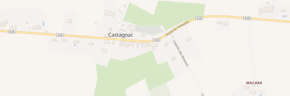 Plan du 73 Le Village à Castagnac