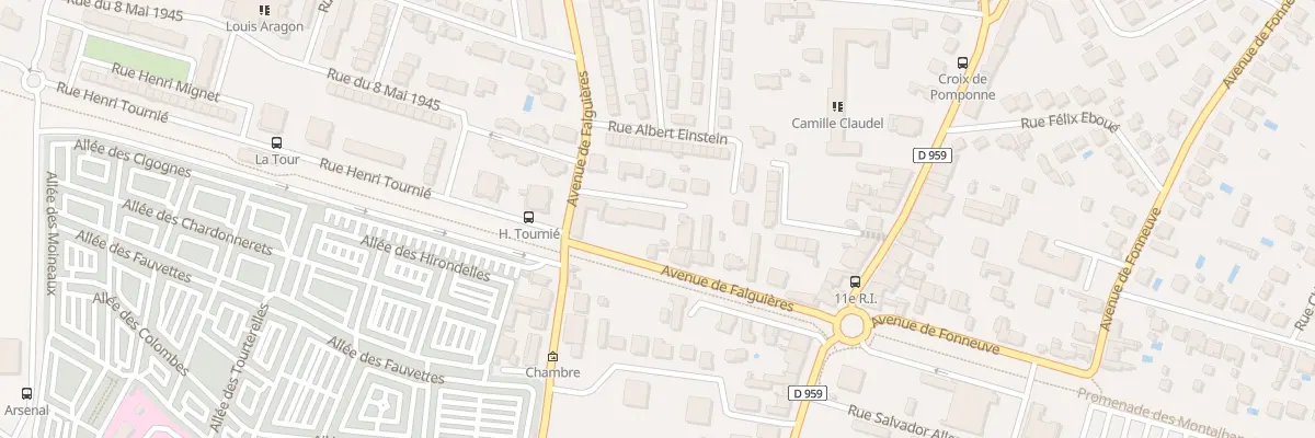 Plan du 190 Av de Falguières à Montauban