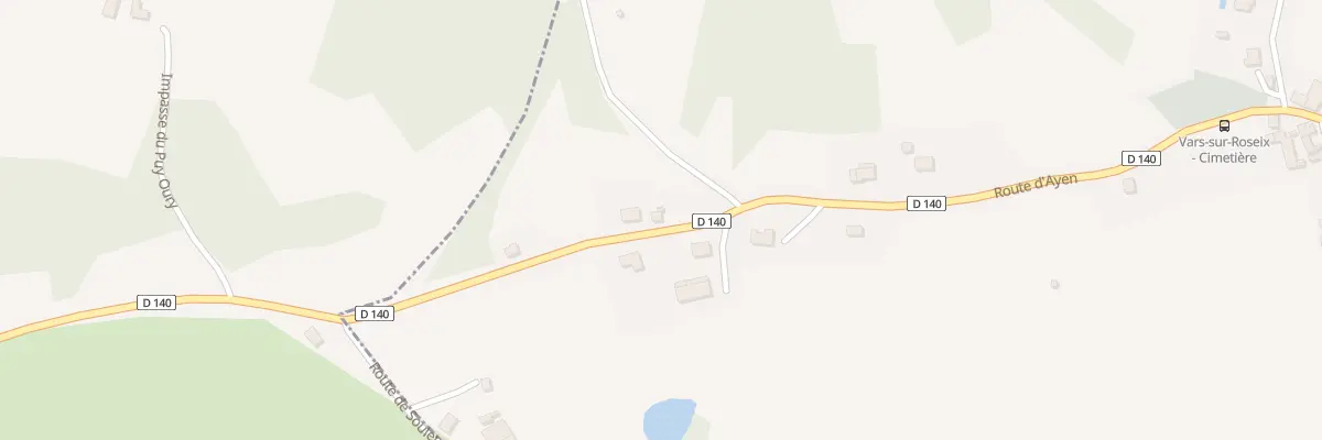 Plan du 30 Rte D’Ayen à Vars-sur-Roseix