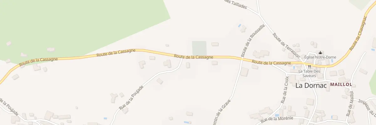 Plan du 1506 La Morenie à La Dornac