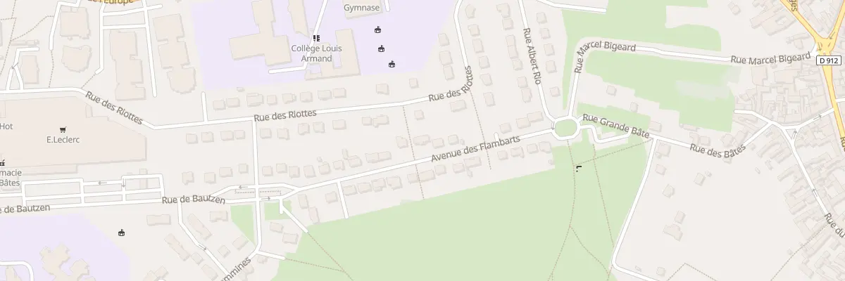 Plan du 15 Av des Flambarts à Dreux