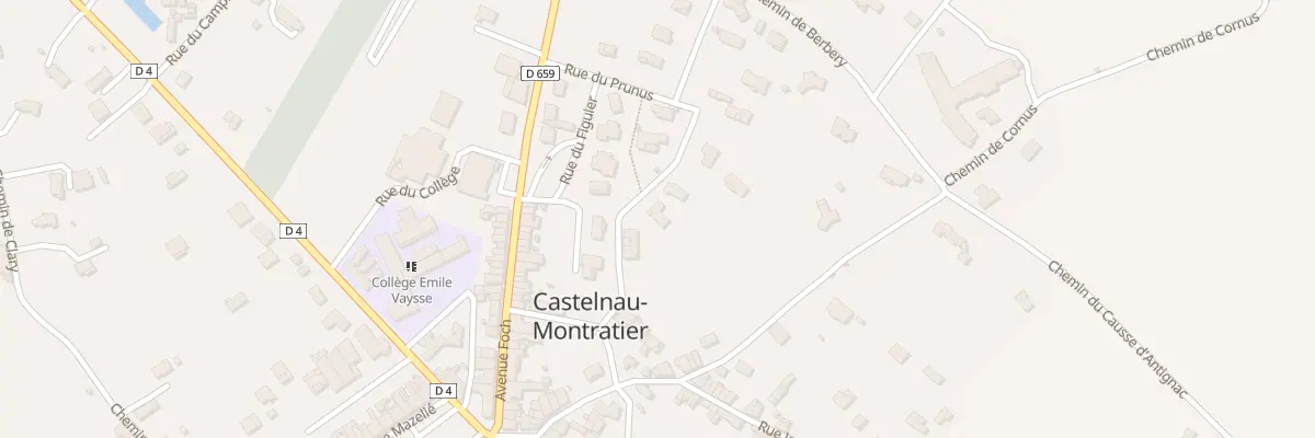 Plan du 2 Che de la Colline à Castelnau-Montratier