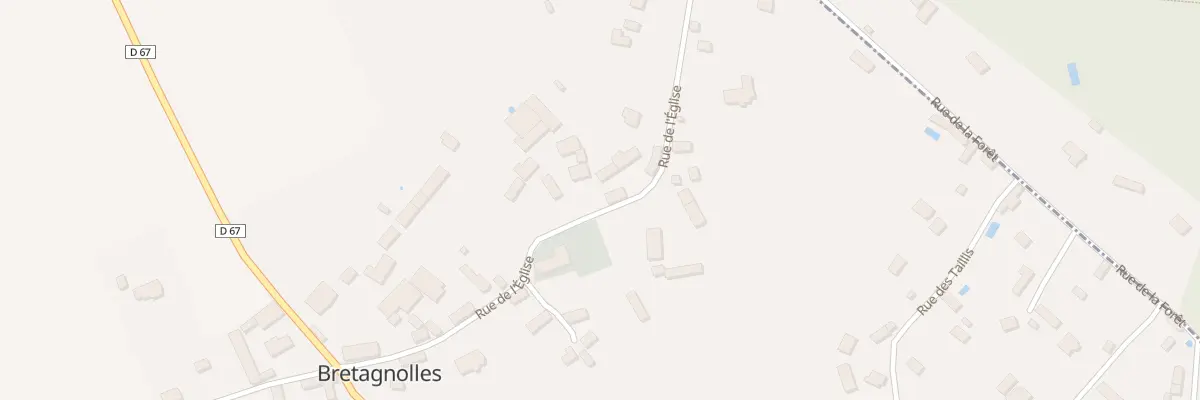 Plan du 15T Rue de l’Eglise à Bretagnolles