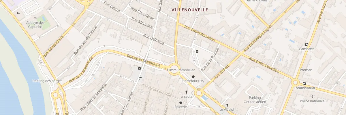 Plan du 66 Grand’Rue Villenouvelle à Montauban