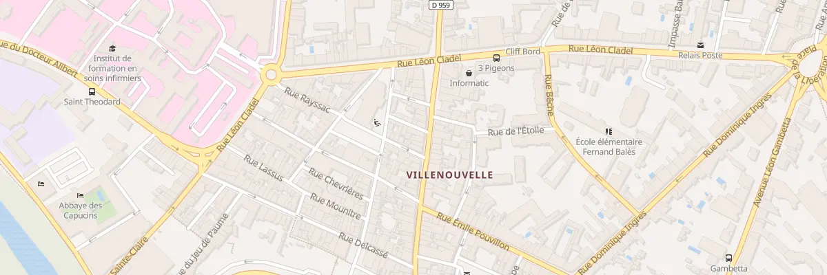 Plan du 18 Grand’Rue Villenouvelle à Montauban