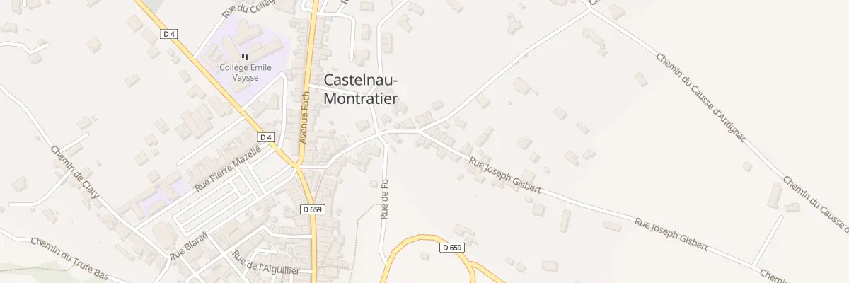 Plan du 18 Rue Joseph Gisbert à Castelnau-Montratier