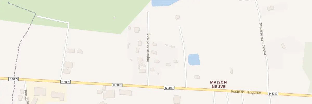 Plan du 94 Imp de l’Etang à Pazayac