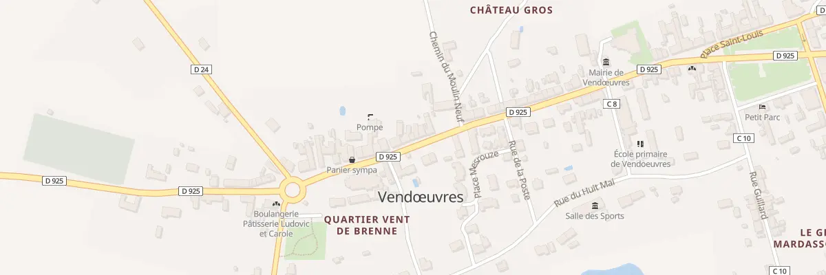 Plan du 13 Rue Grande à Vendœuvres
