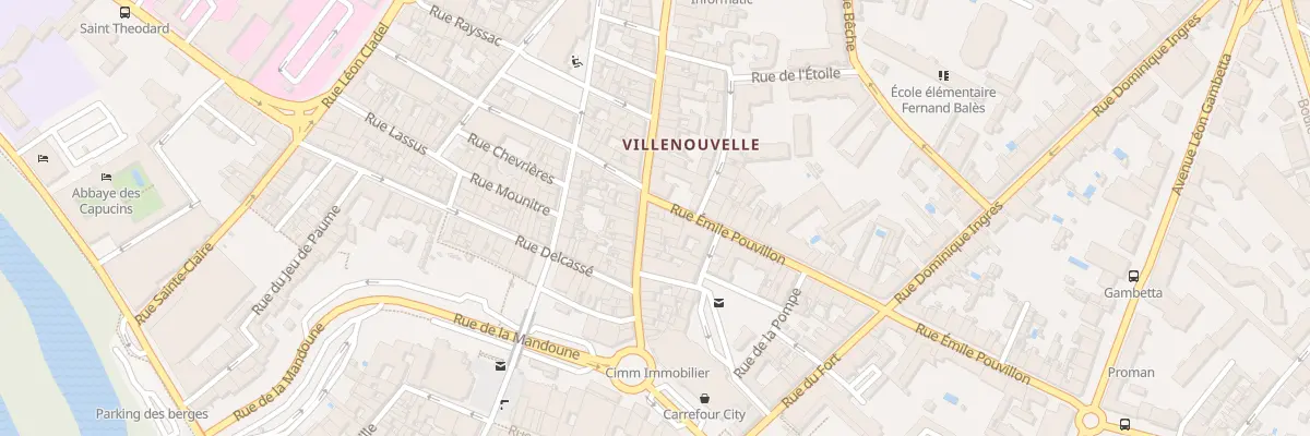 Plan du 45 Grand’Rue Villenouvelle à Montauban