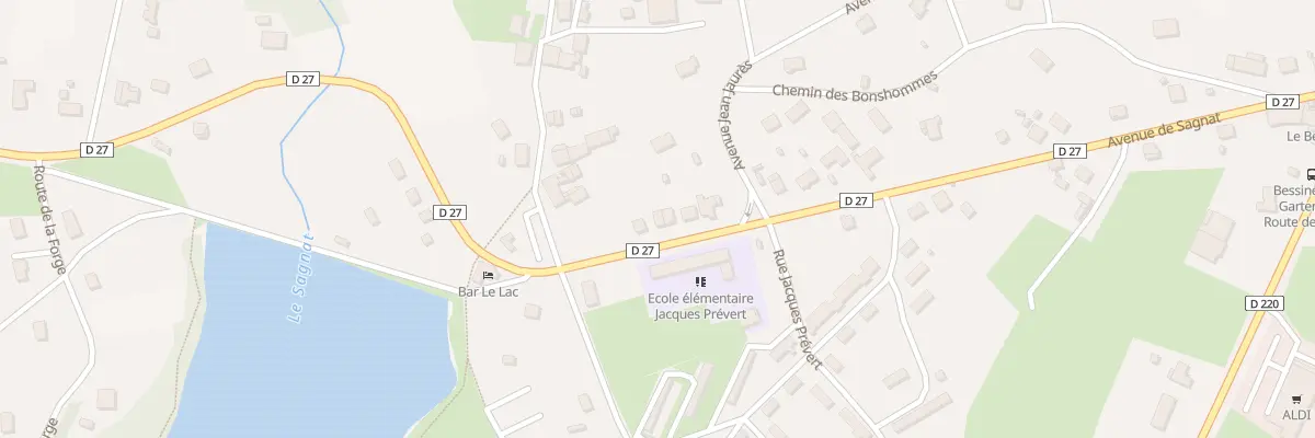 Plan du 26 Av de Sagnat à Bessines-sur-Gartempe