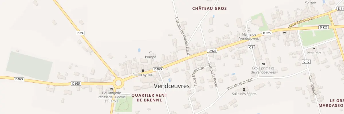 Plan du 17 Rue Grande à Vendœuvres
