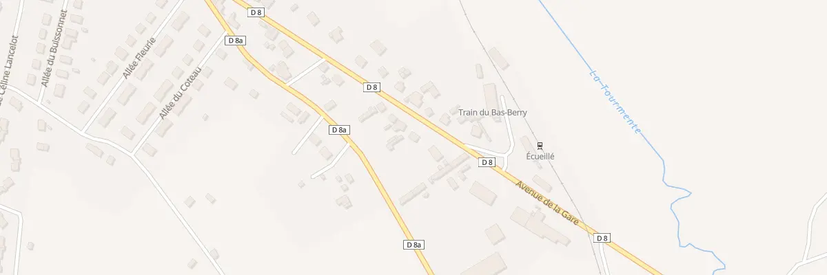 Plan du 73 Av de la Gare à Écueillé