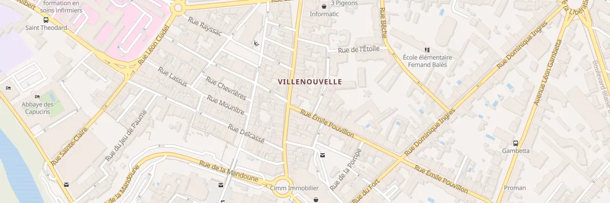 Plan du 41 Grand’Rue Villenouvelle à Montauban