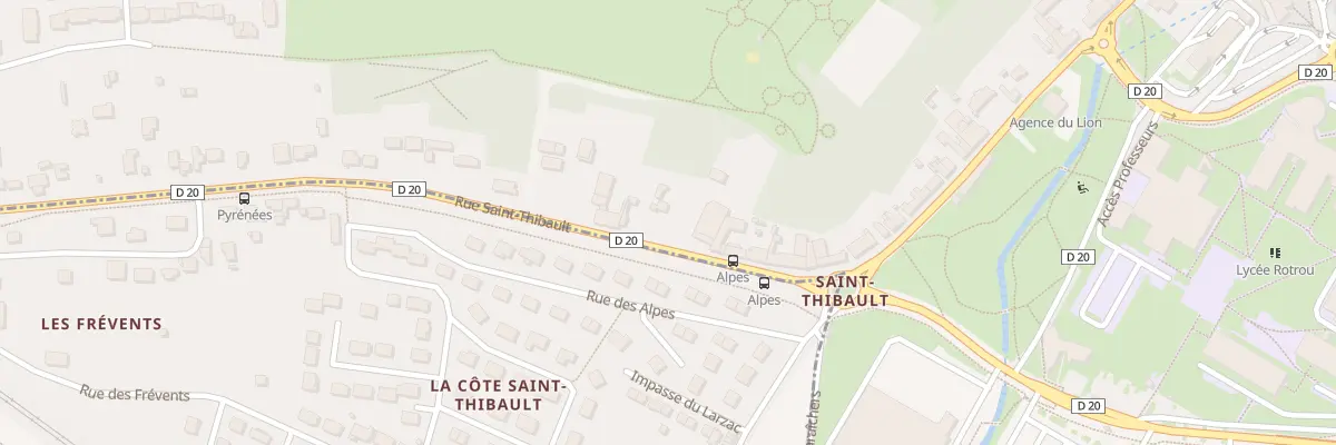 Plan du 118 Rue Saint Thibault à Dreux