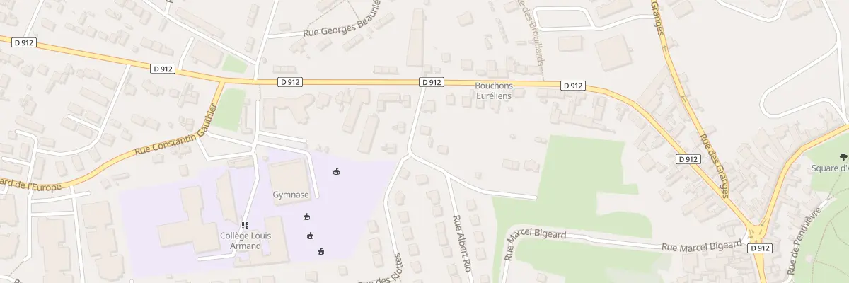 Plan du 1 Rue Alfred Guérin à Dreux