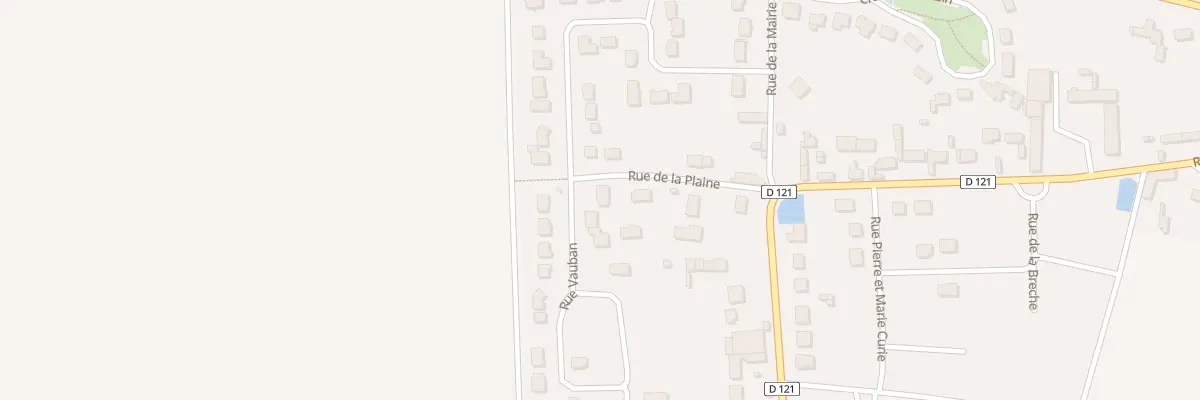Plan du 6 Rue de la Plaine à Saint-Aubin-des-Bois