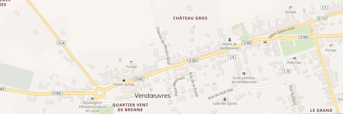 Plan du 25 Rue Grande à Vendœuvres