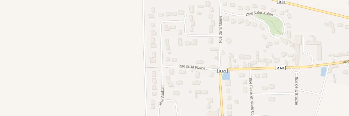 Plan du 3 Rue de la Plaine à Saint-Aubin-des-Bois