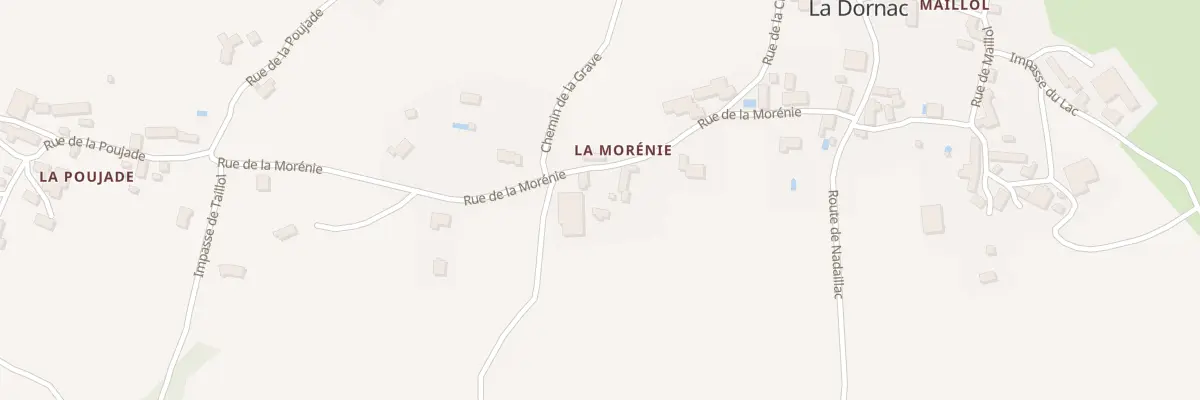 Plan du 38 La Morenie à La Dornac