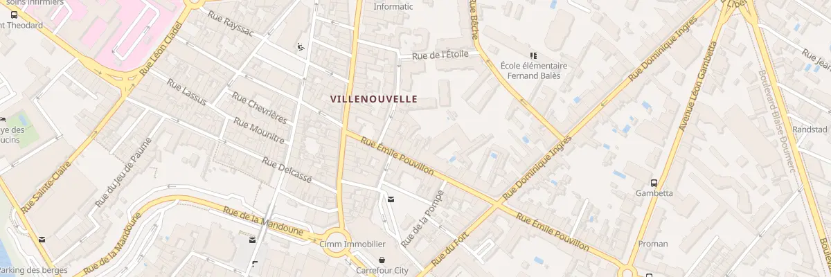 Plan du 54 Rue Émile Pouvillon à Montauban