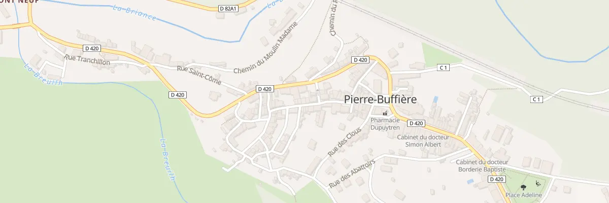 Plan du 25 Rue Dupuytren à Pierre-Buffière