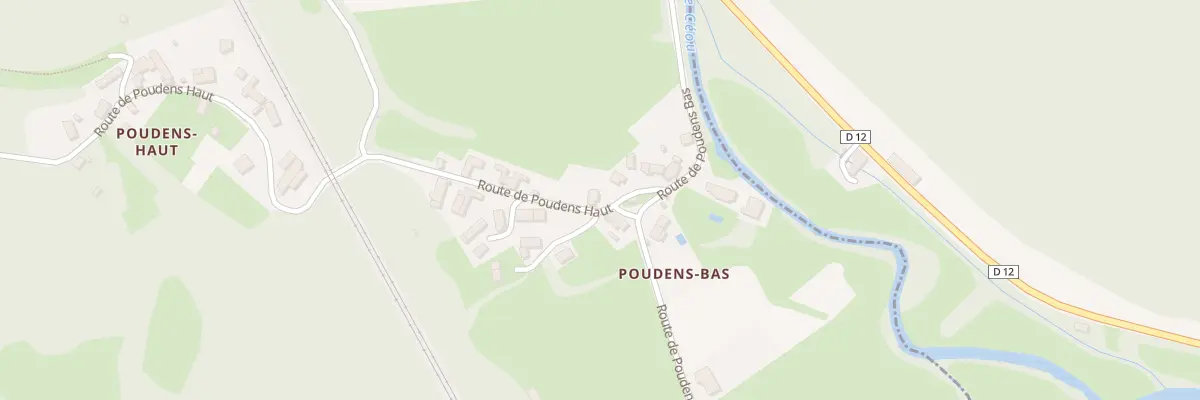 Plan du 46 Rte de Poudens Haut à Dégagnac