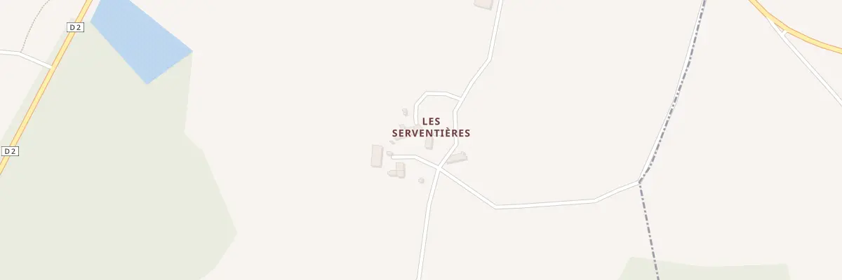Plan du 3 Les Serventieres à Saint-Georges-les-Landes