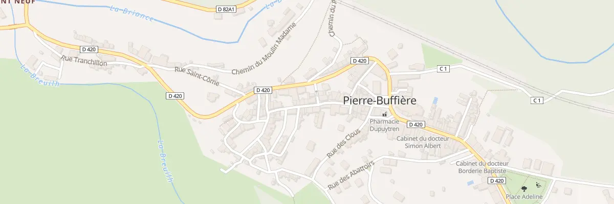 Plan du 23 Rue Dupuytren à Pierre-Buffière