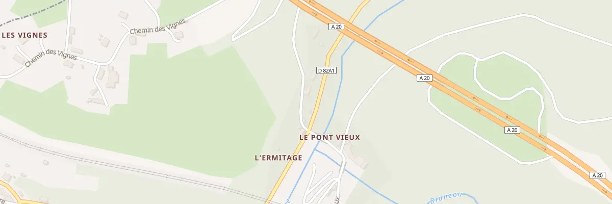 Plan du 5218 L’Hermitage à Pierre-Buffière