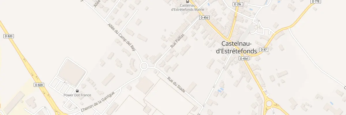 Plan du 7 Rue Paillas à Castelnau-d’Estrétefonds