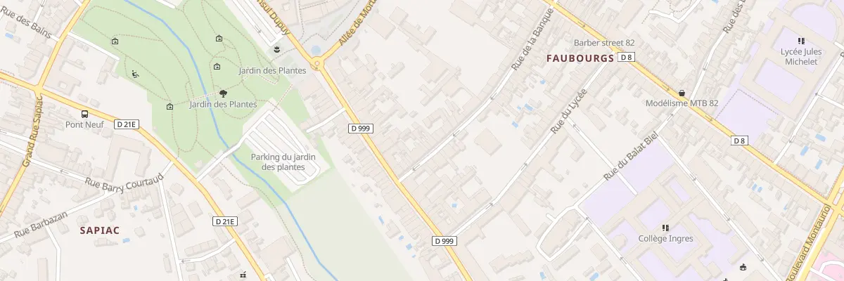 Plan du 44 Rue de la Banque à Montauban