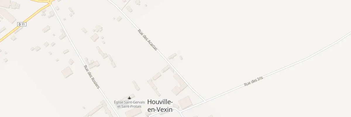 Plan du 9 Rue des Acacias à Houville-en-Vexin