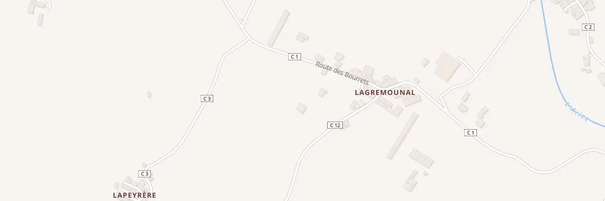 Plan du 241 Lagremounal aux Bordes-sur-Arize