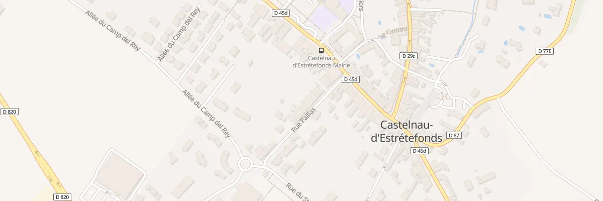 Plan du 10 Rue Paillas à Castelnau-d’Estrétefonds