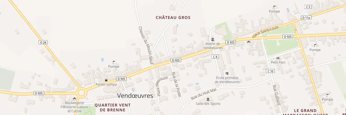 Plan du 35 Rue Grande à Vendœuvres